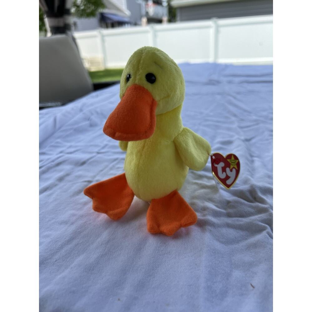 Ty Beanie Babys - Quackers The Duck 6" Plush Toy (4024)